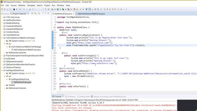 testNG Session1 смотреть онлайн