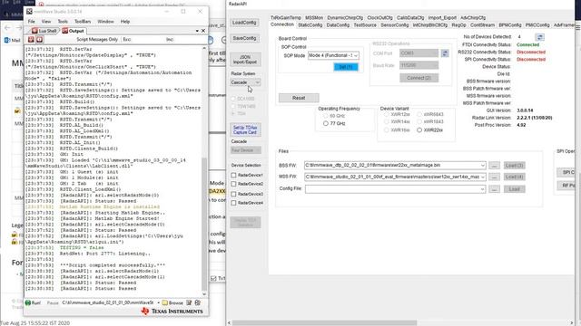 Meta Image download erro during device configuration of mmW cascade RF EVM on mmW Studio 3.0 смотреть онлайн