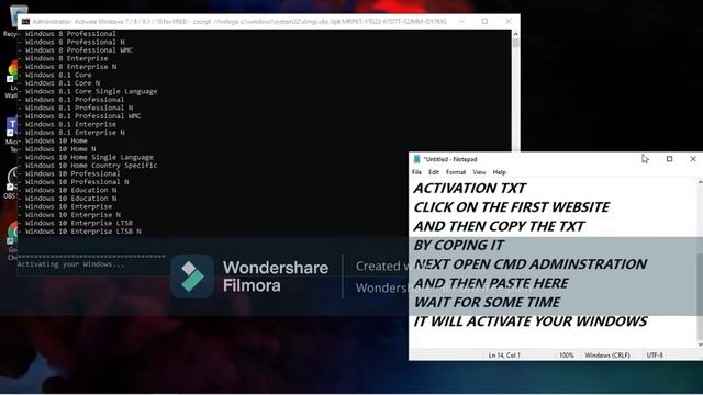 Free Activation for your Windows 10,8,7 ♀️ смотреть онлайн