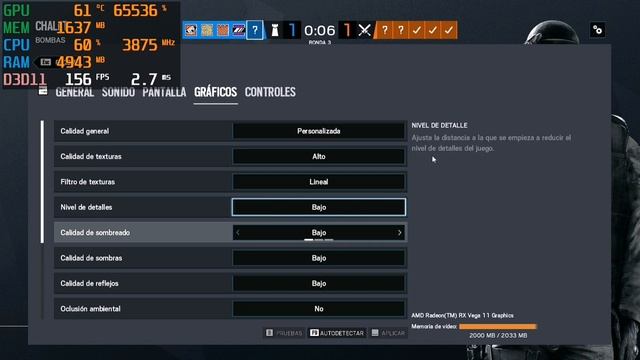 Rainbow Six Siege | Ryzen 5 3400G | Radeon vega 11 | 8GB RAM (Single Channel - 3200MHz) смотреть онлайн