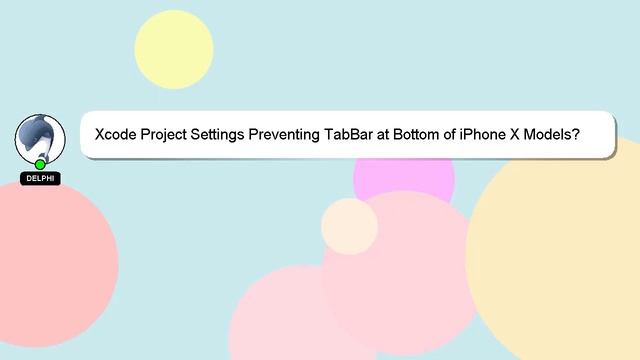 Xcode Project Settings Preventing TabBar at Bottom of iPhone X Models? смотреть онлайн