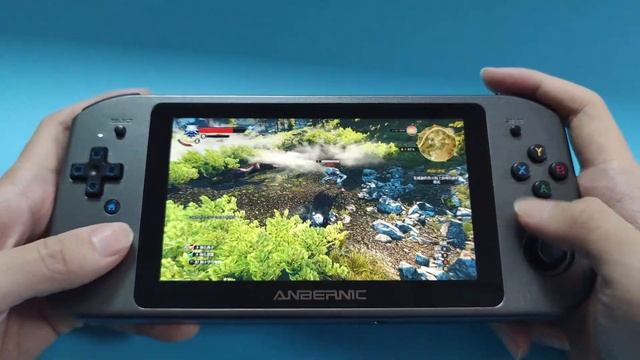 The Witcher 3: Wild Hunt testing on ANBERNIC WIN600 смотреть онлайн