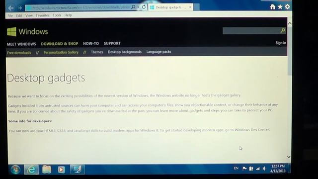 Windows 7 - Add and remove gadgets смотреть онлайн