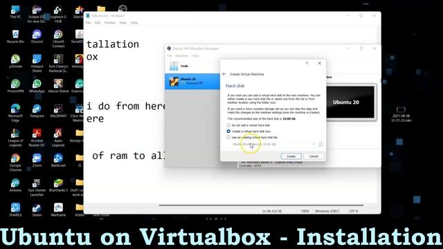 Installation of Ubuntu on Virtualbox in Windows смотреть онлайн
