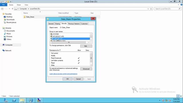 Training Vidoes Toutorail how to share folder permision NTFS on Windows Server 2012R2 (Speak Khmer) смотреть онлайн