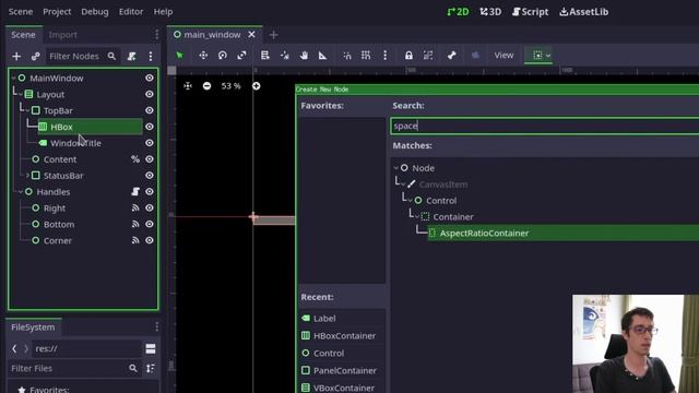 Creating a custom window in Godot - GoZen [3] смотреть онлайн