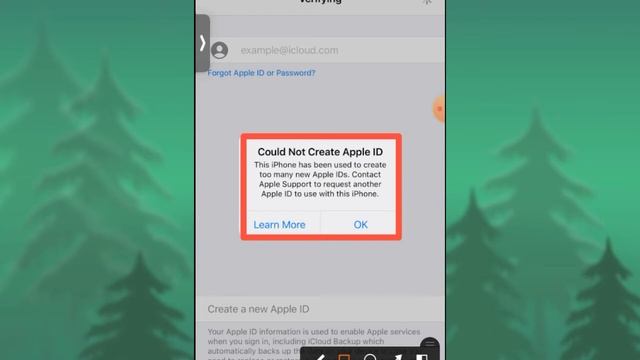 iPhone Could Not Create Apple ID This iPhone has been used to create too many new Apple IDs. Proble смотреть онлайн
