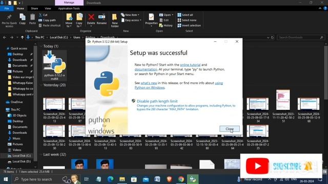 Download & Install Python on Windows 10 | Install Python On Win10 | Python Tutorial For Beginners смотреть онлайн