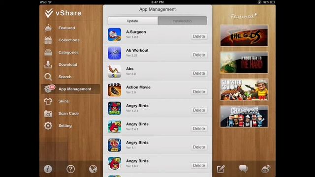 vShare IOS 6 смотреть онлайн