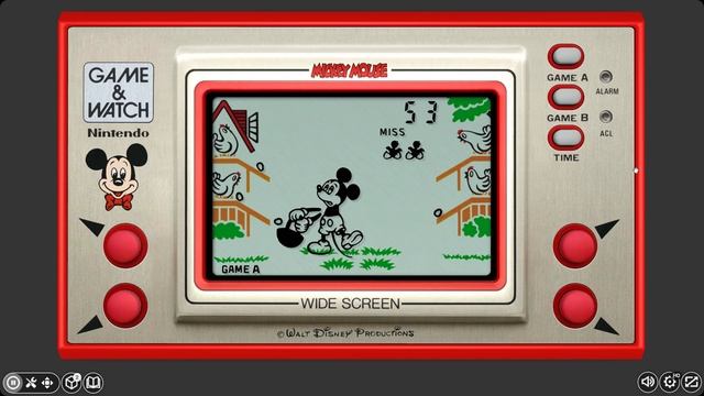 Nintendo's Game & Watch™ (1981) free online simulator - MICKEY MOUSE смотреть онлайн