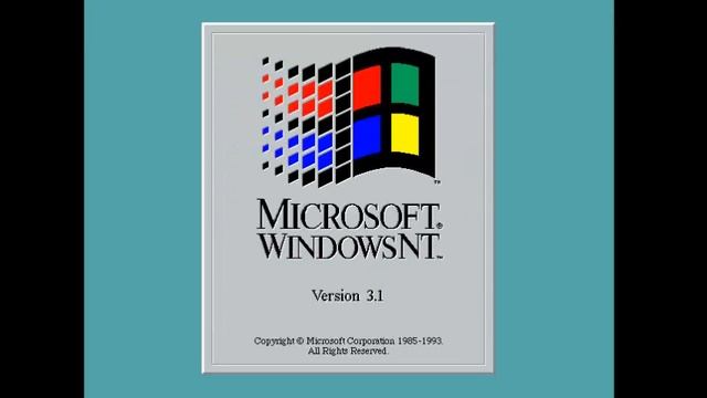 Microsoft Windows NT Version 3.1 - Log Off and On смотреть онлайн
