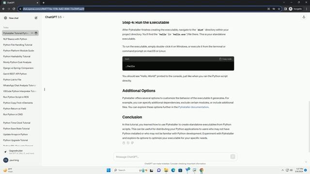 create executable from python script using pyinstaller смотреть онлайн
