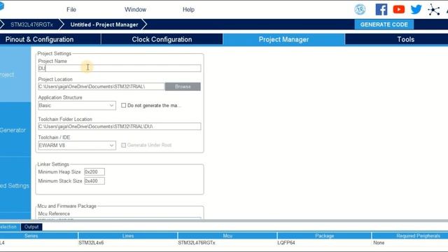 STM32 Programming for beginners:How to generate code using STM32Cubemx смотреть онлайн