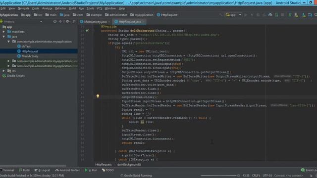 android studio get localhost data to app database смотреть онлайн
