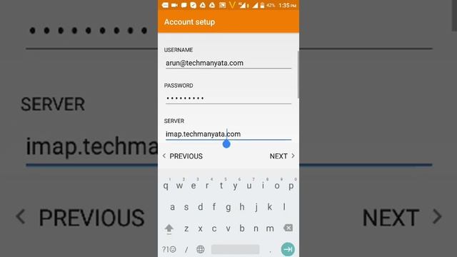 E-mail configuration on Android Mobile смотреть онлайн