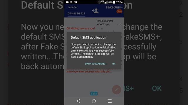 FakeSMS+ is the BEST professional and beautiful FakeSMS on the Android Market. смотреть онлайн