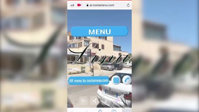 Augmented Reality Business Card and digital menu (WebAR) for Bar Restaurant смотреть онлайн