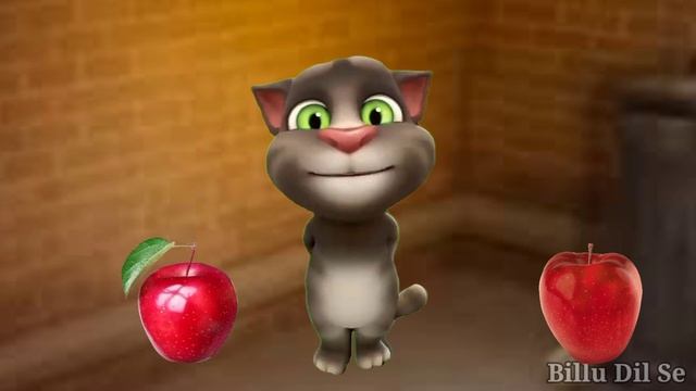 Talking Tom Cat Eating Apple Very Funny Video | Apple Billu Eat Funny Video | Billu Dil Se смотреть онлайн
