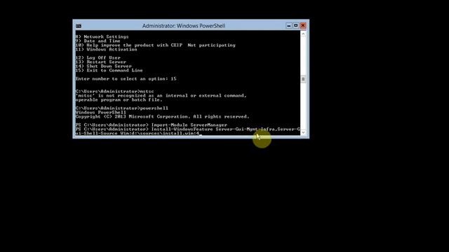 5- Install Win Server 2012 Core And Covert To Gui смотреть онлайн