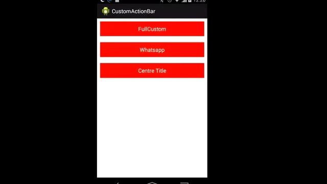 Custom Action Bar in Android смотреть онлайн