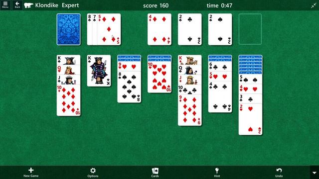 Klondike Solitaire (Windows 10, Expert, Draw 1) - 1:32 смотреть онлайн