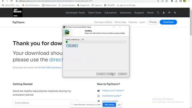How to Download and Install Pycharm Community Edition on Windows смотреть онлайн