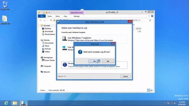 Replacing the Windows 8 shell with Windows 7's! смотреть онлайн