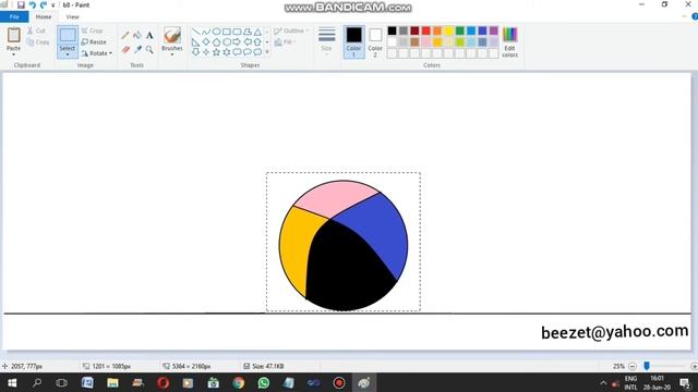 How to create animations using Paint software and Windows live movie Maker, A ROLLING BALL!!! смотреть онлайн