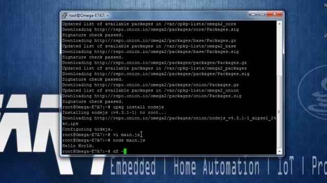 NodeJS application on Onion Omega with GPIO Access| Onion Omega #4 смотреть онлайн