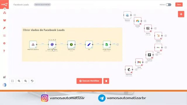 Facebook Ads com n8n: como obter os dados dos leads de cadastros de anúncio смотреть онлайн