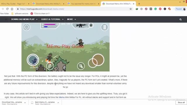 Download Memu Mini Militia For Pc Windows смотреть онлайн
