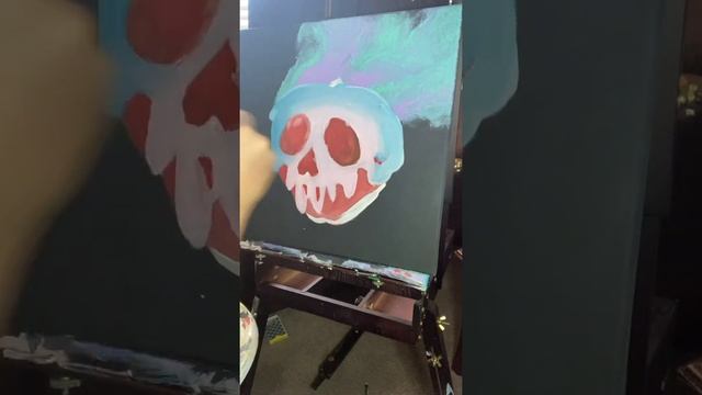 Halloween DIY Decor ASMR Painting Poison Apple смотреть онлайн