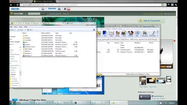 How To Put A Windows 7 Theme On Vista