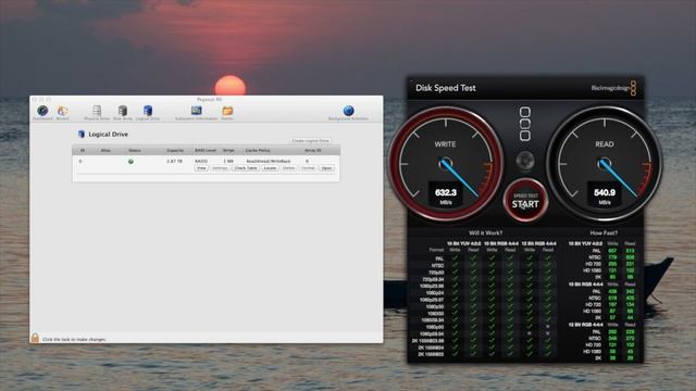 Disk Speed Test: Promise Pegasus R6 SSD in RAID 0 Format смотреть онлайн