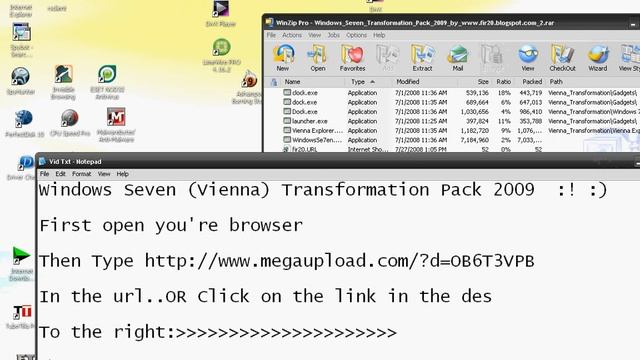 Windows Seven (Vienna) Transformation Pack 2009 смотреть онлайн