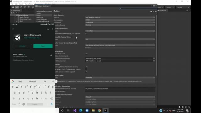 How To Connect Android Device To Unity || Unity Remote 5 || Unity3dTelugu