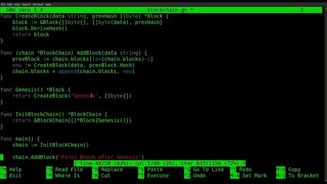 How to Build a Blockchain from scratch with [Go] On Linux смотреть онлайн