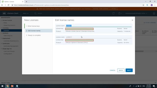 How to add License key for ESXi 6.7 host and vCenter 6.7 смотреть онлайн