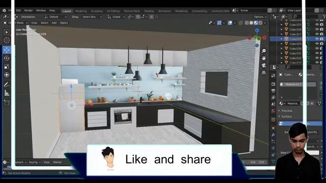 create a kitchen in blender part 2 смотреть онлайн