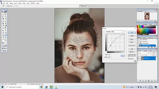 Face Retouching By Saifal Prince Using Adobe 7 0 смотреть онлайн