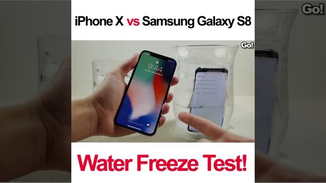 IPHONE X vs GALAXY S8 WATER FREEZE TEST! смотреть онлайн