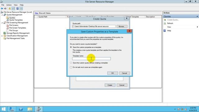 How to configure file server implement quota and file screening in windows server 2012 смотреть онлайн