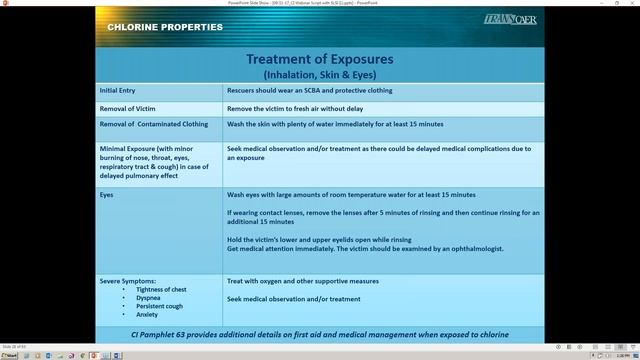 SLSI Hazmat Series Chlorine Chemical Physical Properties & Emergency Response смотреть онлайн
