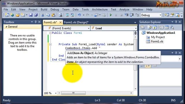 Visual Basic 2010 - Penggunaan Controll смотреть онлайн