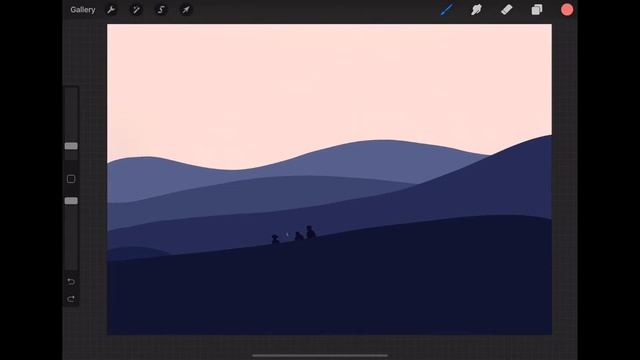 Digital Art | Night Camp | iPad Pro смотреть онлайн