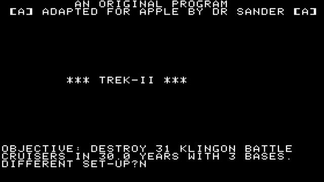 Apple I Longplay - TREK II (1977) Apple Computer Inc. смотреть онлайн