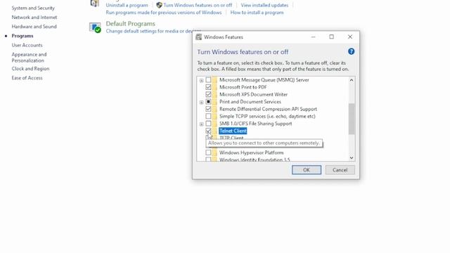 How to enable Telnet feature in pc? || learn about telnet (#2022) #telent смотреть онлайн