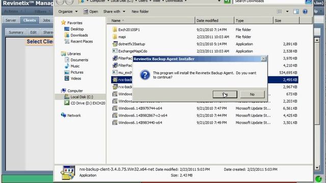 Configure Backup for Exchange 2010 Database смотреть онлайн