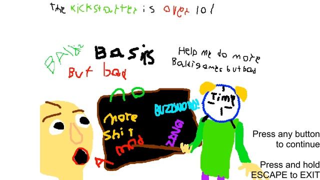 Baldi's Basics but bad: Camping (Gameplay + Ending) смотреть онлайн