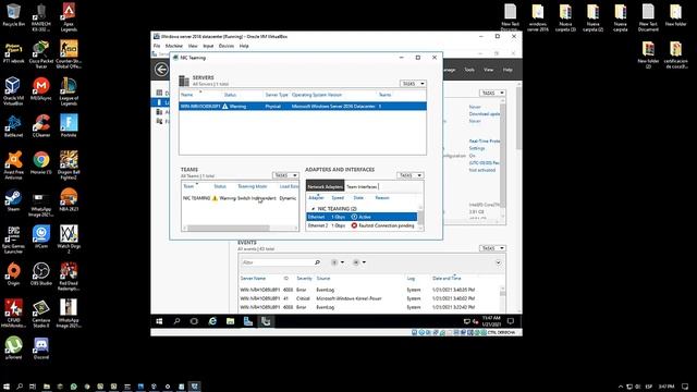 1.4 Configuración de la NIC Teaming смотреть онлайн